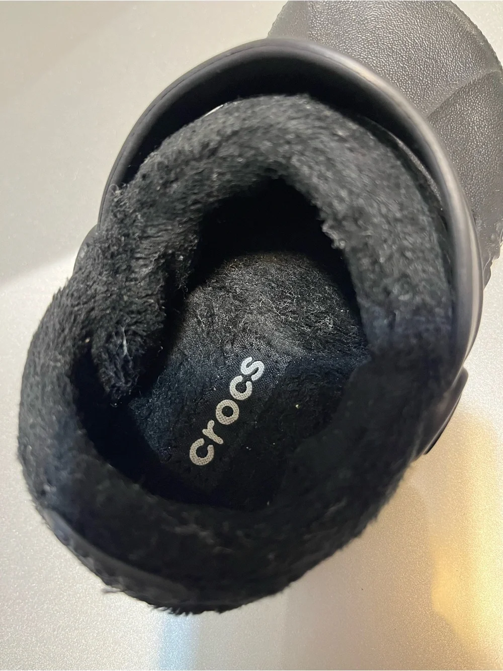 CROCS Kids Classic Fuzzy Lined Clog - Black